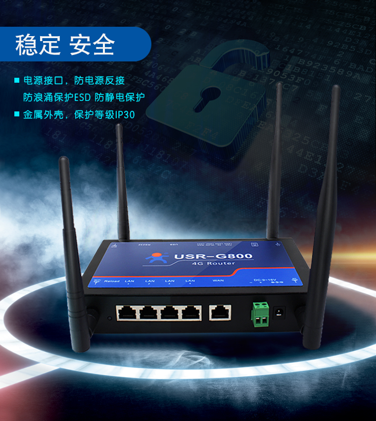 4G工业无线路由器 4G工业无线路由器