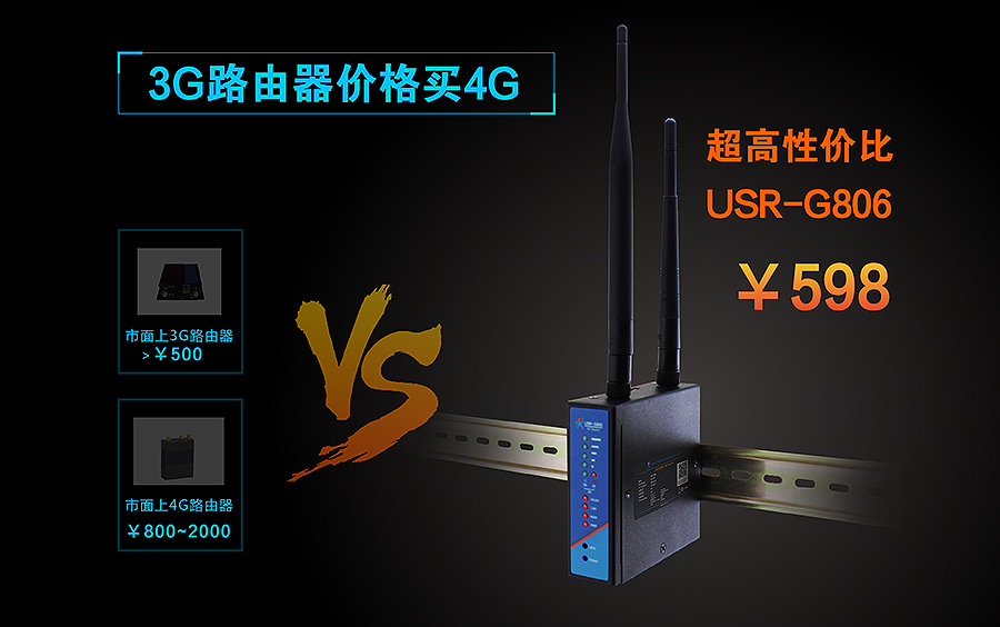 3G/4G工业无线路由器高性价比对比说明