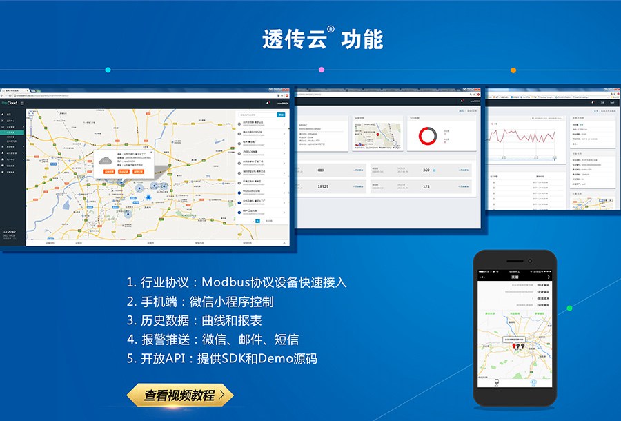 4路网络IO控制器的透传云功能简单介绍