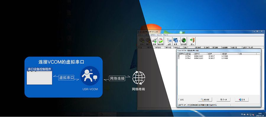 RS232/485双网口WIFI串口服务器的虚拟串口软件