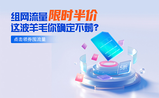 组网流量限时半价！你还在等什么？