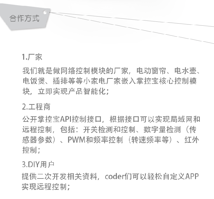 WIFI插座 - 合作方式