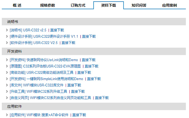 有人物联网C322资料下载图