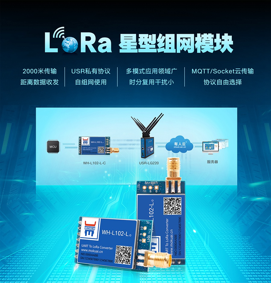 LoRa无线通讯系统低功耗模块_LoRa星形模块