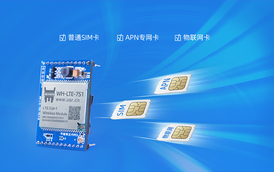 cat1插针式模块的SIM卡接口展示