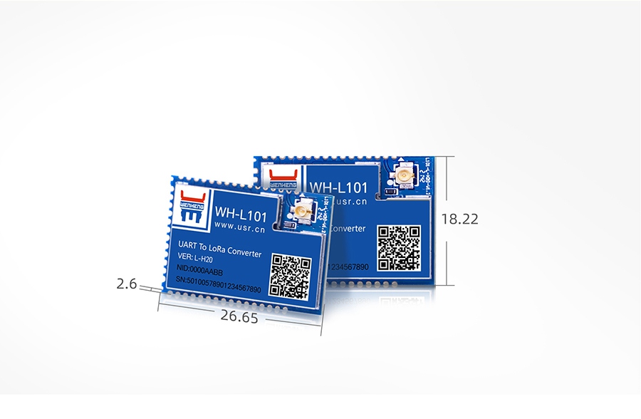 ASR6601芯lora模组的产品尺寸 ASR6601芯lora模组的产品尺寸