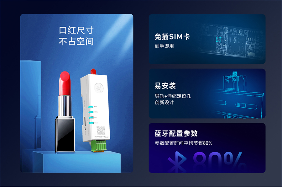 4G 口红DTU 尺寸 不占空间 4G 口红DTU 尺寸 不占空间