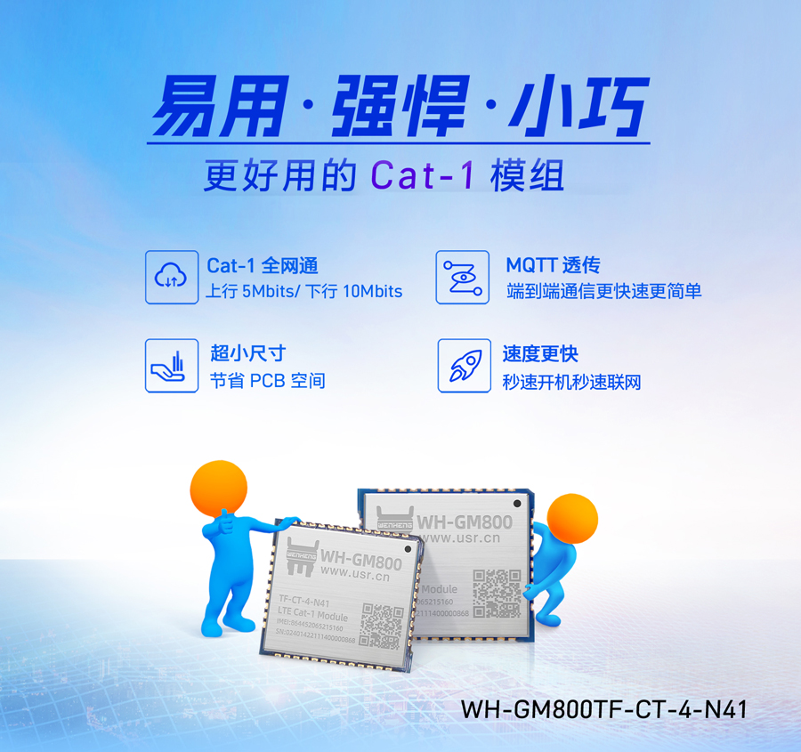 Cat-1模块UNISOC V8850方案_AT指令集_超小封装cat1模组