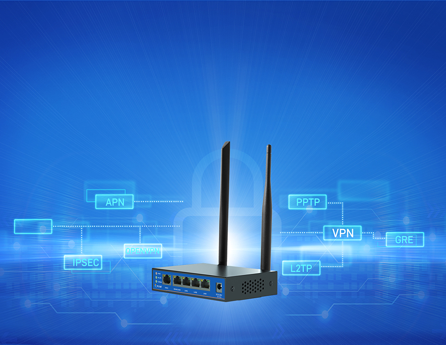 双卡4G工业路由器的5种VPN